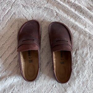 Birkenstock Men's Naples Wrapped Penny Keeper Leather Clogs